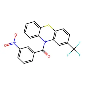 (3-Nitrophenyl)-[2-(trifluoromethyl)phenothiazin-10-yl]methanone structure