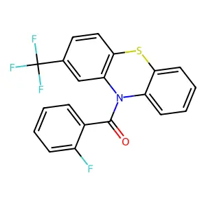 10-(2-Fluorobenzoyl)-2-(trifluoromethyl)-10H-phenothiazine structure
