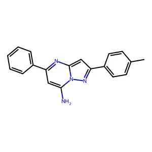 2-(4-Methylphenyl)-5-phenylpyrazolo[1,5-a]pyrimidin-7-amine structure