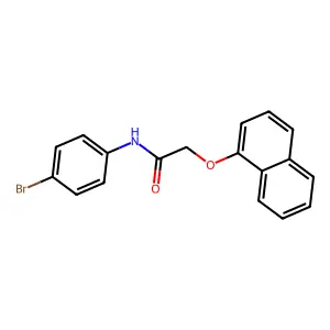 N-(4-Bromophenyl)-2-(naphthalen-1-yloxy)acetamide structure