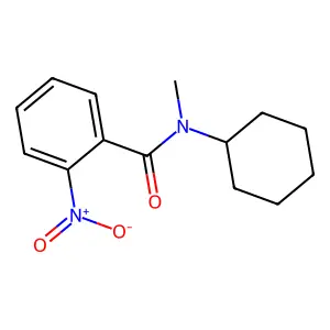 N-cyclohexyl-N-methyl-2-nitrobenzamide structure