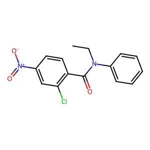 2-Chloro-N-ethyl-4-nitro-N-phenylbenzamide structure