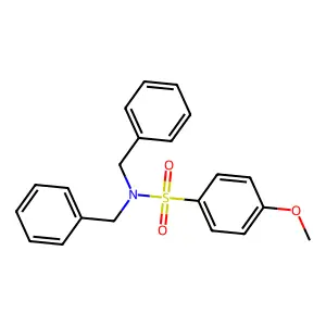 N,N-dibenzyl-4-methoxybenzenesulfonamide structure