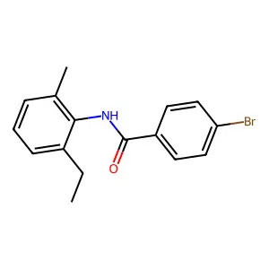4-bromo-N-(2-ethyl-6-methylphenyl)benzamide structure