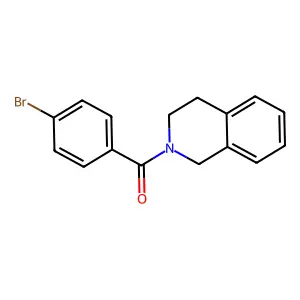 2-(4-Bromobenzoyl)-1,2,3,4-tetrahydroisoquinoline structure