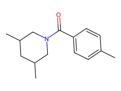 3,5-Dimethylpiperidyl 4-methylphenyl ketone structure