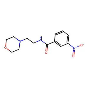 N-[2-(morpholin-4-yl)ethyl]-3-nitrobenzamide structure