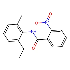 N-(2-ethyl-6-methylphenyl)-2-nitrobenzamide structure
