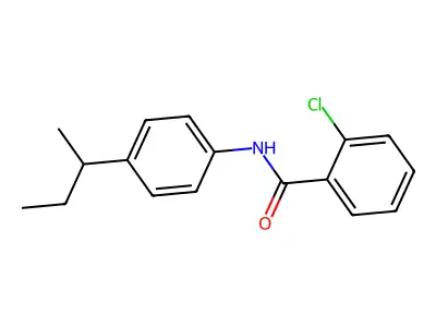 N-[4-(butan-2-yl)phenyl]-2-chlorobenzamide structure