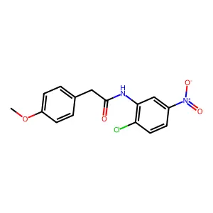 N-(2-chloro-5-nitrophenyl)-2-(4-methoxyphenyl)acetamide structure
