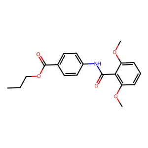 Propyl 4-[(2,6-dimethoxybenzoyl)amino]benzoate structure
