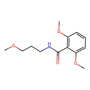 2,6-dimethoxy-N-(3-methoxypropyl)benzamide structure