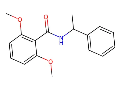2,6-dimethoxy-N-(1-phenylethyl)benzamide structure