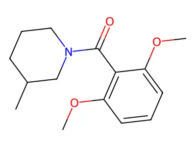 2,6-Dimethoxyphenyl 3-methylpiperidyl ketone structure