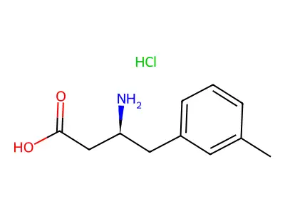 (S)-3-Amino-4-(m-tolyl)butanoic acid hydrochloride structure