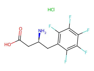 (S)-3-Amino-4-pentafluorophenylbutanoic acid hydrochloride structure
