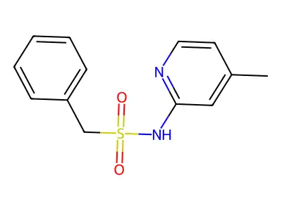 N-(4-methylpyridin-2-yl)-1-phenylmethanesulfonamide structure