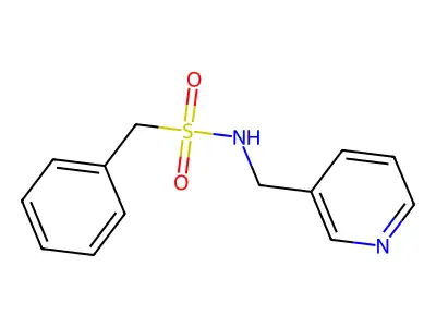1-phenyl-N-(pyridin-3-ylmethyl)methanesulfonamide structure