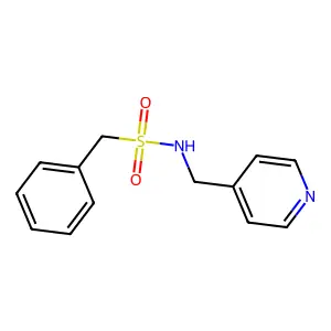 1-phenyl-N-(pyridin-4-ylmethyl)methanesulfonamide structure