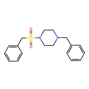 1-Benzyl-4-(benzylsulfonyl)piperazine structure