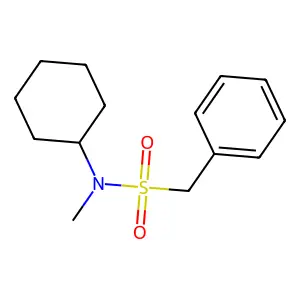 N-cyclohexyl-N-methyl-1-phenylmethanesulfonamide structure