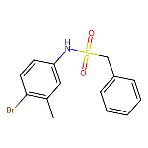 N-(4-bromo-3-methylphenyl)-1-phenylmethanesulfonamide structure