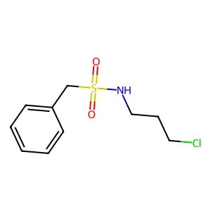 N-(3-chloropropyl)-1-phenylmethanesulfonamide structure