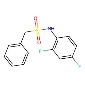 N-(2,4-difluorophenyl)-1-phenylmethanesulfonamide structure