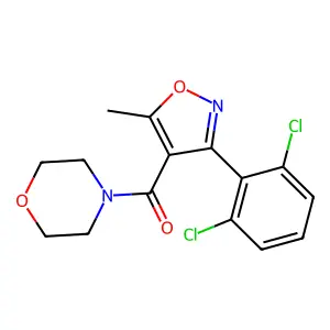 [3-(2,6-Dichloro-phenyl)-5-methyl-isoxazol-4-yl]-morpholin-4-yl-methanone structure