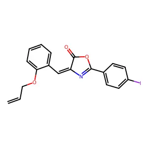 4-(2-Allyloxy-benzylidene)-2-(4-iodo-phenyl)-4H-oxazol-5-one structure