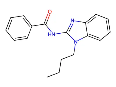 N-(1-butylbenzimidazol-2-yl)benzamide structure
