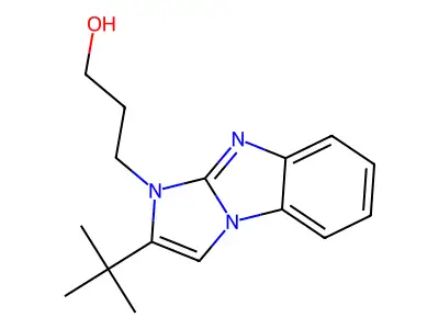 3-(2-Tert-butylimidazo[1,2-a]benzimidazol-3-yl)propan-1-ol structure