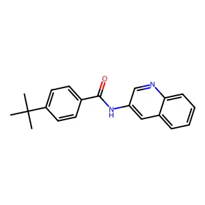 4-tert-butyl-N-(quinolin-3-yl)benzamide structure
