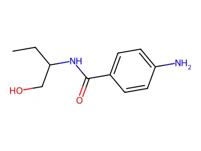 4-amino-N-(1-hydroxybutan-2-yl)benzamide structure