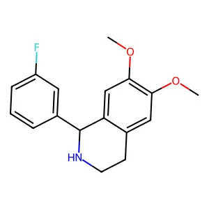1-(3-Fluorophenyl)-6,7-dimethoxy-1,2,3,4-tetrahydroisoquinoline structure