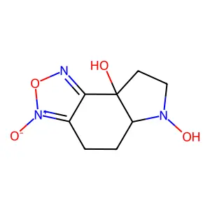 5,5a,7,8-Tetrahydro-4H-[1,2,5]oxadiazolo[3,4-E]indole-6,8a-diol 3-oxide structure