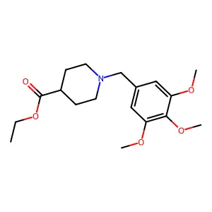Ethyl 1-(3,4,5-trimethoxybenzyl)piperidine-4-carboxylate structure