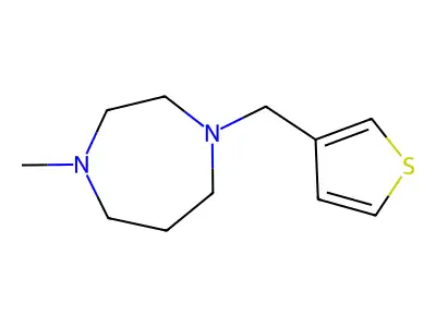 1-Methyl-4-(thiophen-3-ylmethyl)-1,4-diazepane structure
