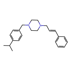 1-(4-Isopropylbenzyl)-4-(3-phenylallyl)piperazine structure