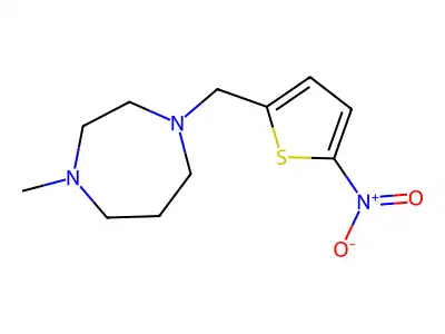 1-Methyl-4-[(5-nitrothiophen-2-yl)methyl]-1,4-diazepane structure