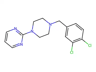 2-[4-[(3,4-Dichlorophenyl)methyl]piperazin-1-yl]pyrimidine structure