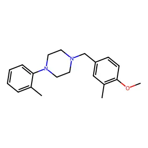 1-[(4-Methoxy-3-methylphenyl)methyl]-4-(2-methylphenyl)piperazine structure