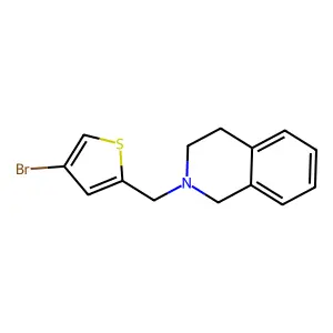 2-[(4-Bromothiophen-2-yl)methyl]-1,2,3,4-tetrahydroisoquinoline structure