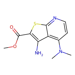 Methyl 3-amino-4-(dimethylamino)thieno[2,3-b]pyridine-2-carboxylate structure