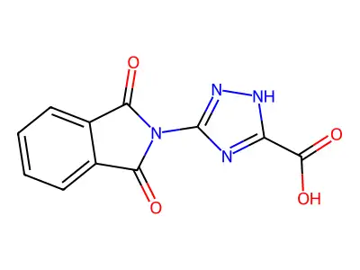 3-(1,3-dioxo-1,3-dihydro-2H-isoindol-2-yl)-1H-1,2,4-triazole-5-carboxylic acid structure