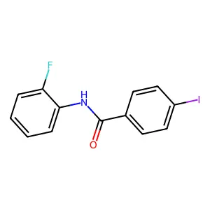 N-(2-fluorophenyl)-4-iodobenzamide structure