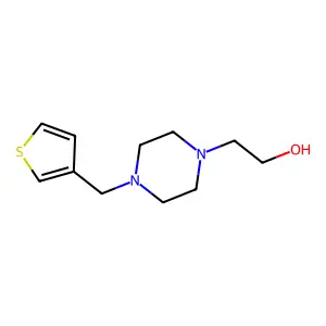 2-[4-(Thiophen-3-ylmethyl)piperazin-1-yl]ethan-1-ol structure