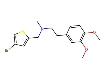 4-Bromo-N-[2-(3,4-dimethoxyphenyl)ethyl]-N-methyl-2-thiophenemethanamine structure
