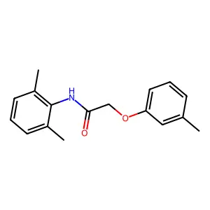 N-(2,6-dimethylphenyl)-2-(3-methylphenoxy)acetamide structure