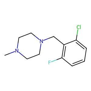 1-(2-Chloro-6-fluoro-benzyl)-4-methyl-piperazine structure